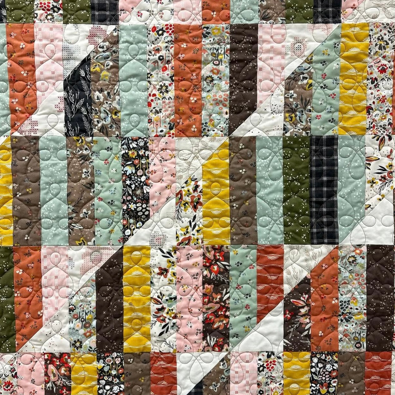 Handmade Quilt - Happy Stripes