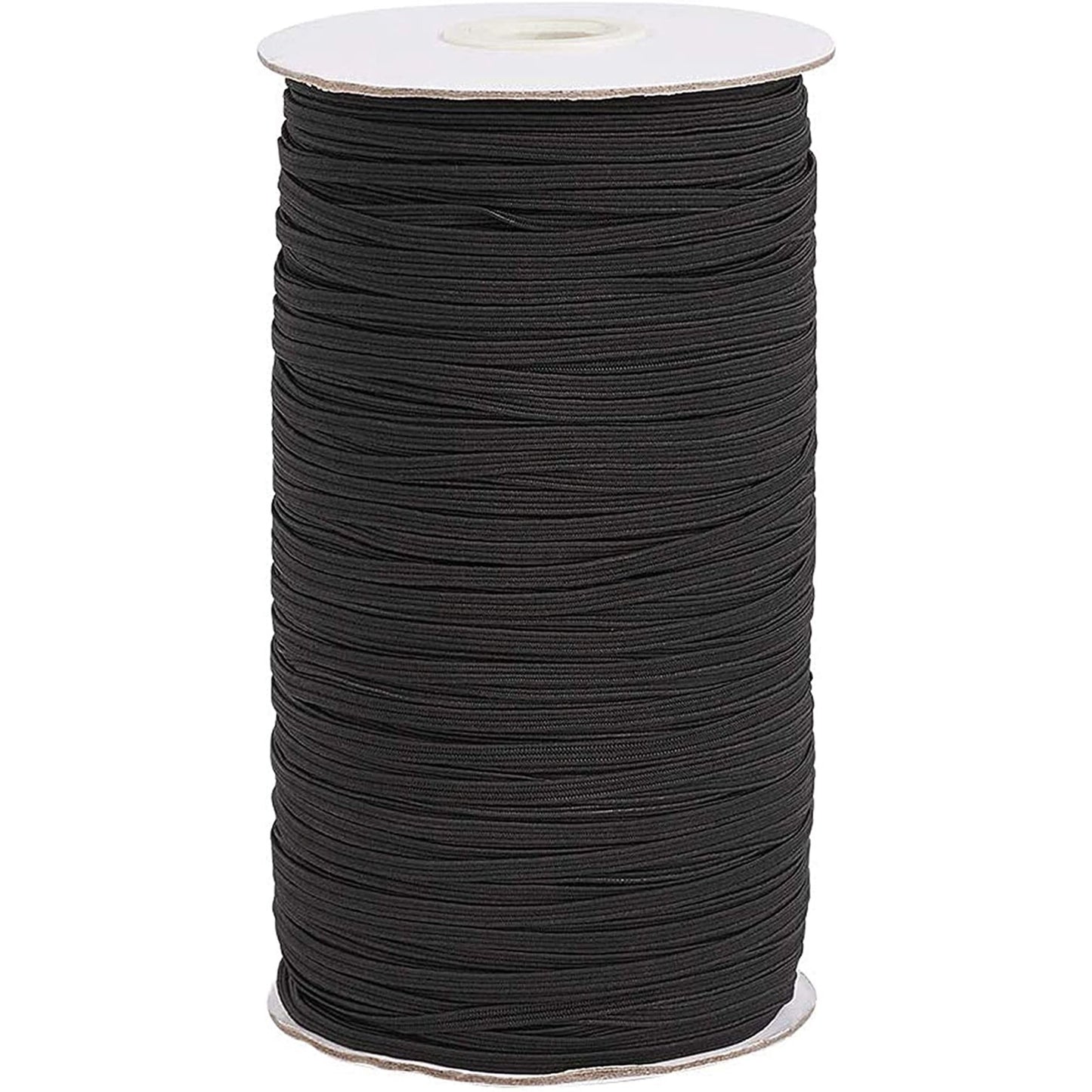 Flat Elastic 1/8in Black - 5m