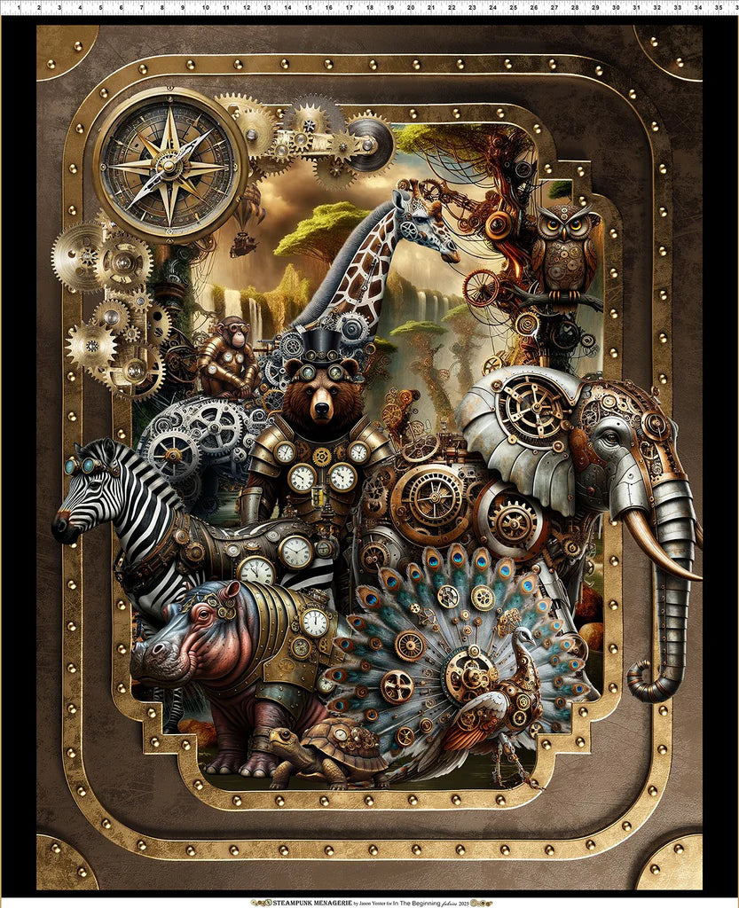 Steampunk Menagerie Large Panel | Panel