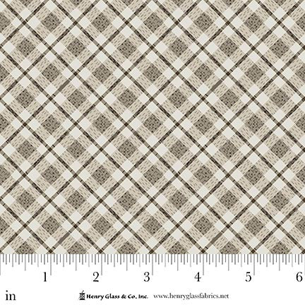Jungle Romp | Small Bias Plaid - Beige