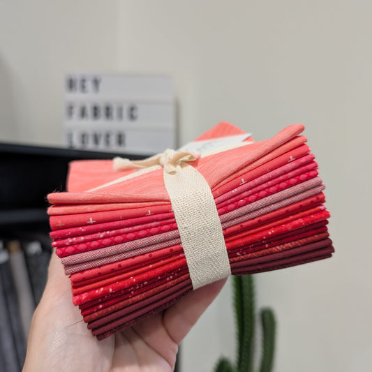 Red | Curated Colours Fat Quarter Stack | 12 FQ
