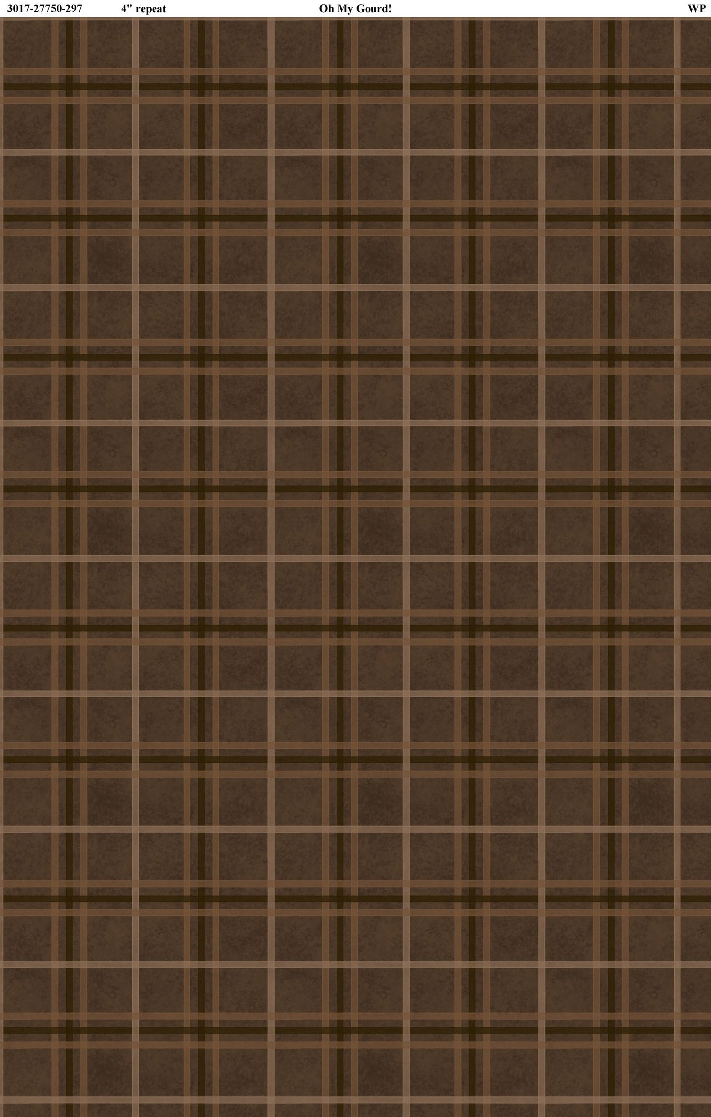 Oh My Gourd | Plaid Brown