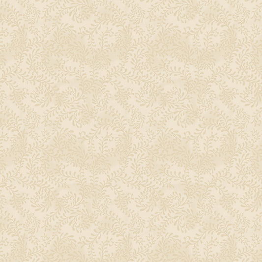 Swirling Leaves 108 Extra Wide | Cream