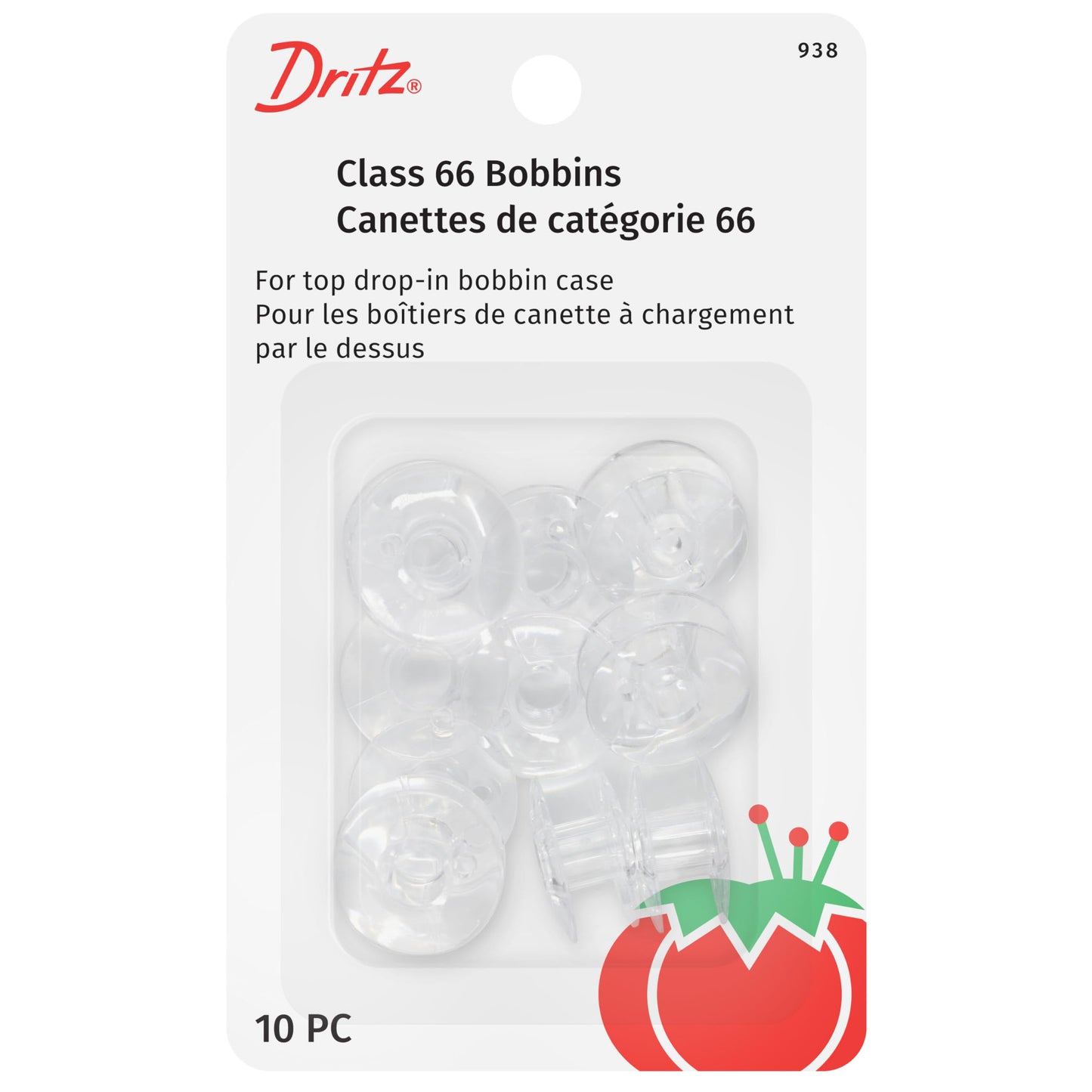 Dritz Bobbins Plastic Class 66 10ct