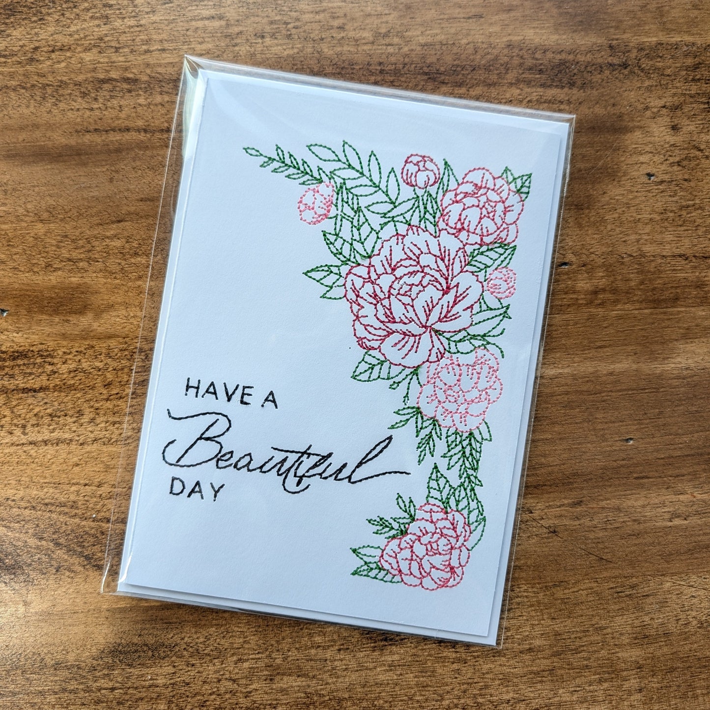 Embroidered Greeting Card