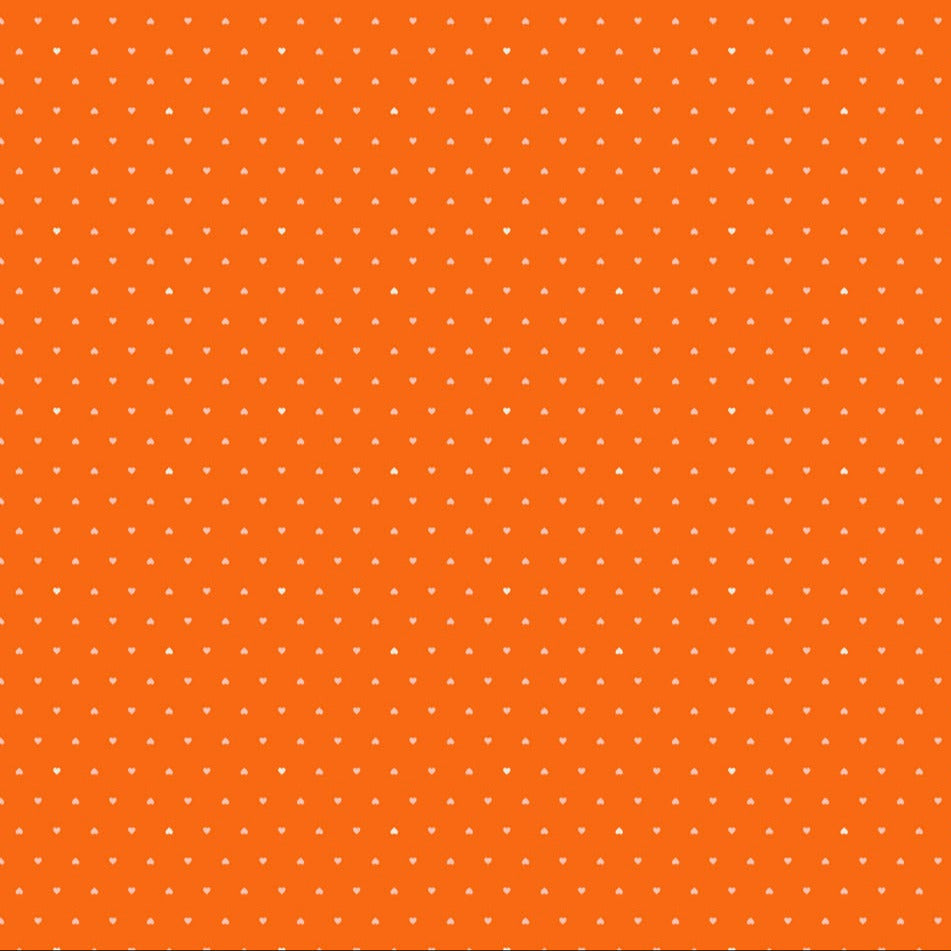Joyful June | Ditsy Hearts Orange