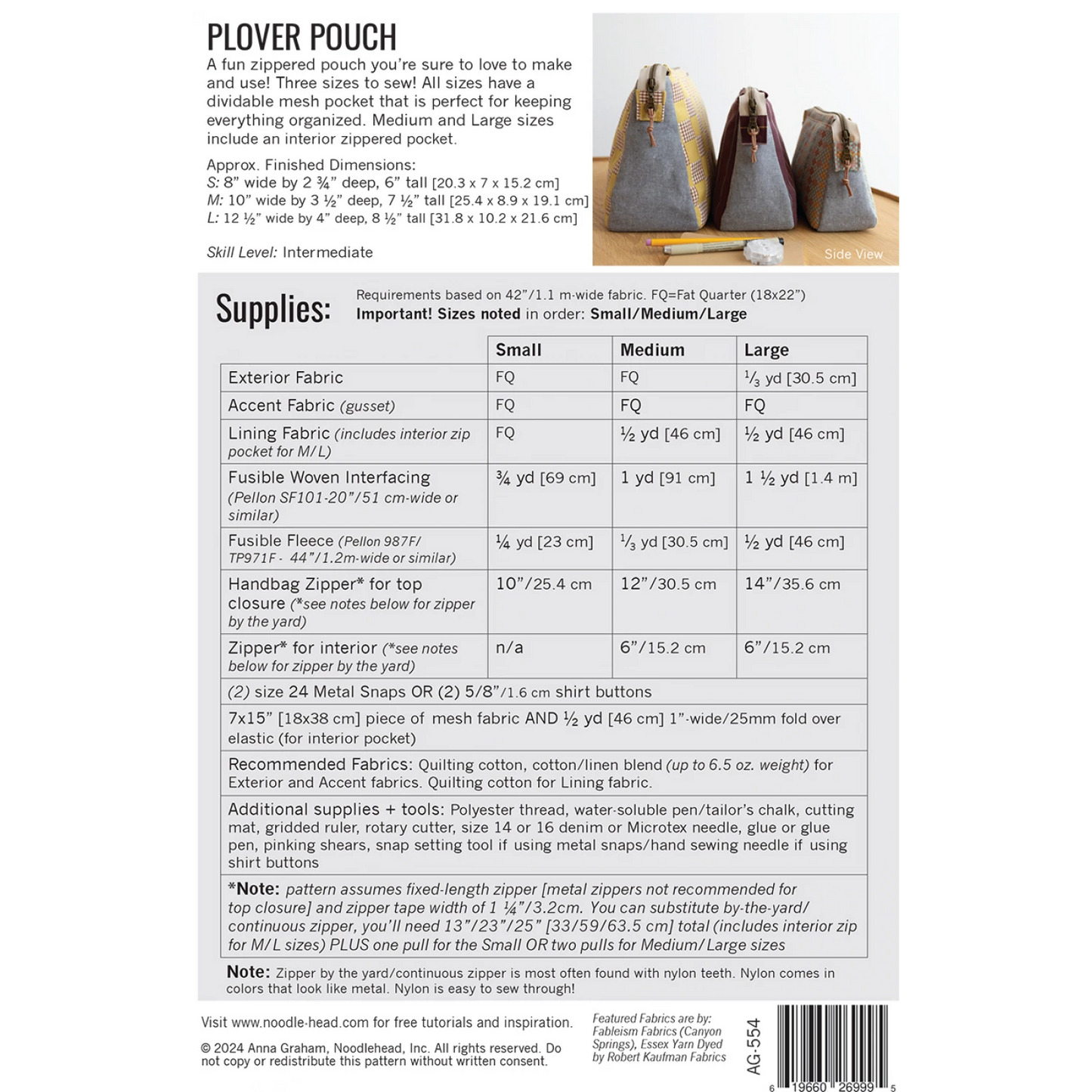 Noodlehead | Plover Pouch