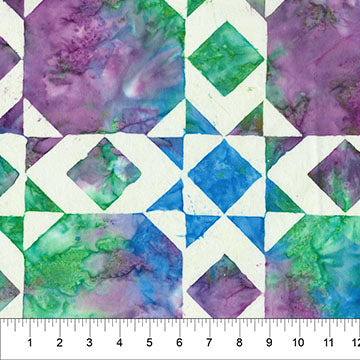 Quilt Block 3 108" Batik | Caribbean