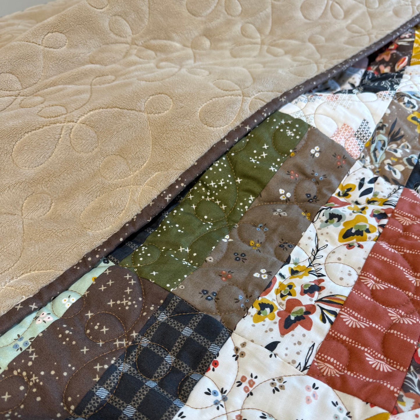Handmade Quilt - Happy Stripes