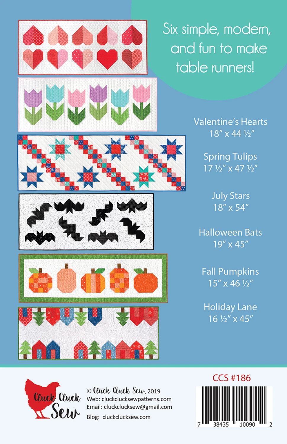 Cluck Cluck Sew | Modern Holiday Table Runners