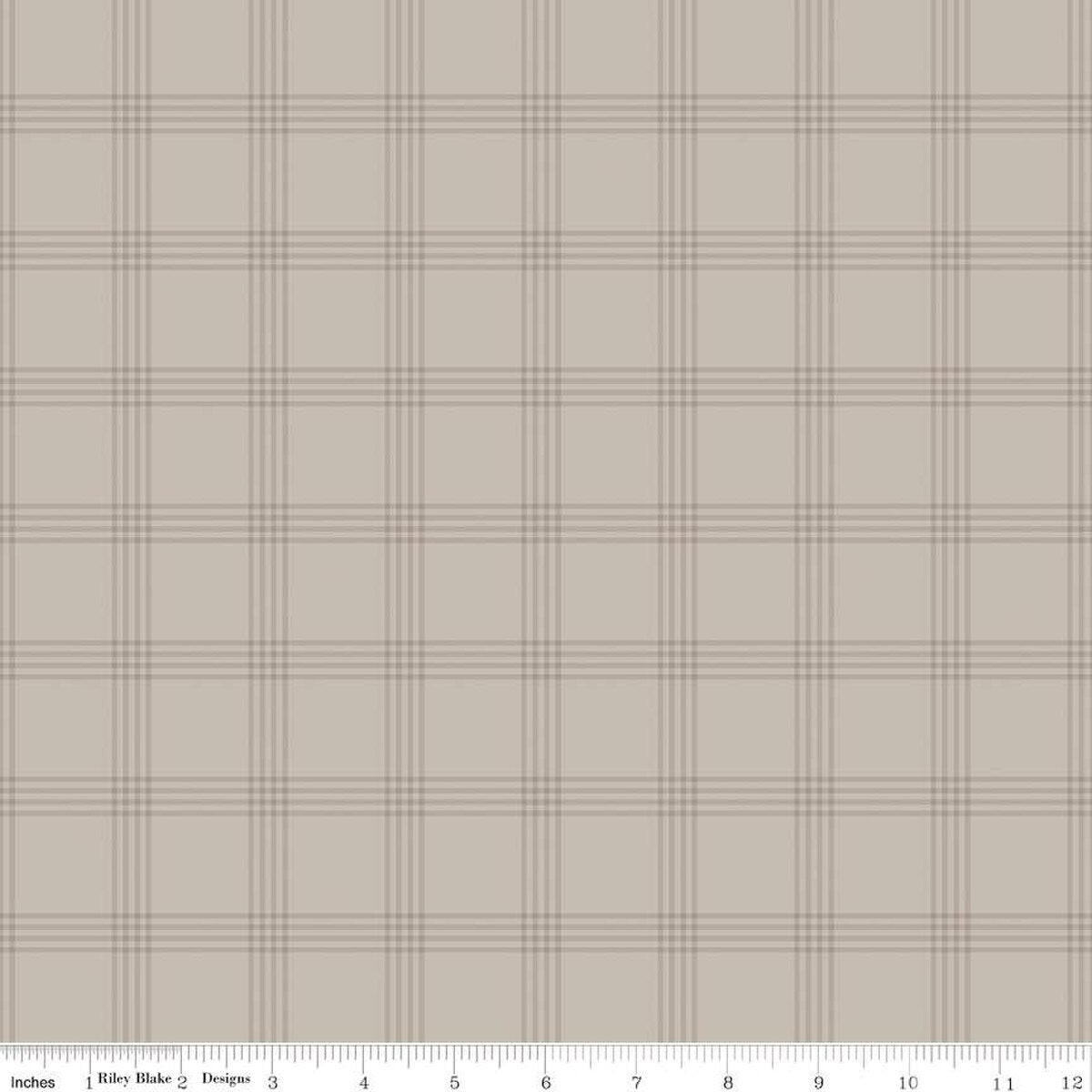 Till the Cows Come Home Flannel | Plaid Taupe