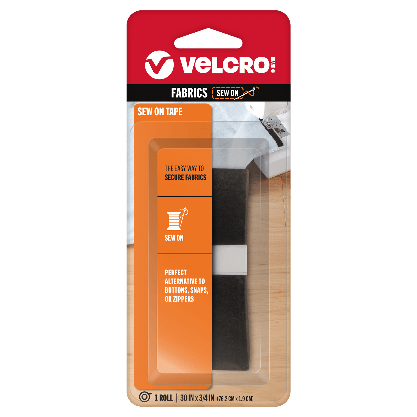 VELCRO® Fastener Regular 3/4" | Black and White