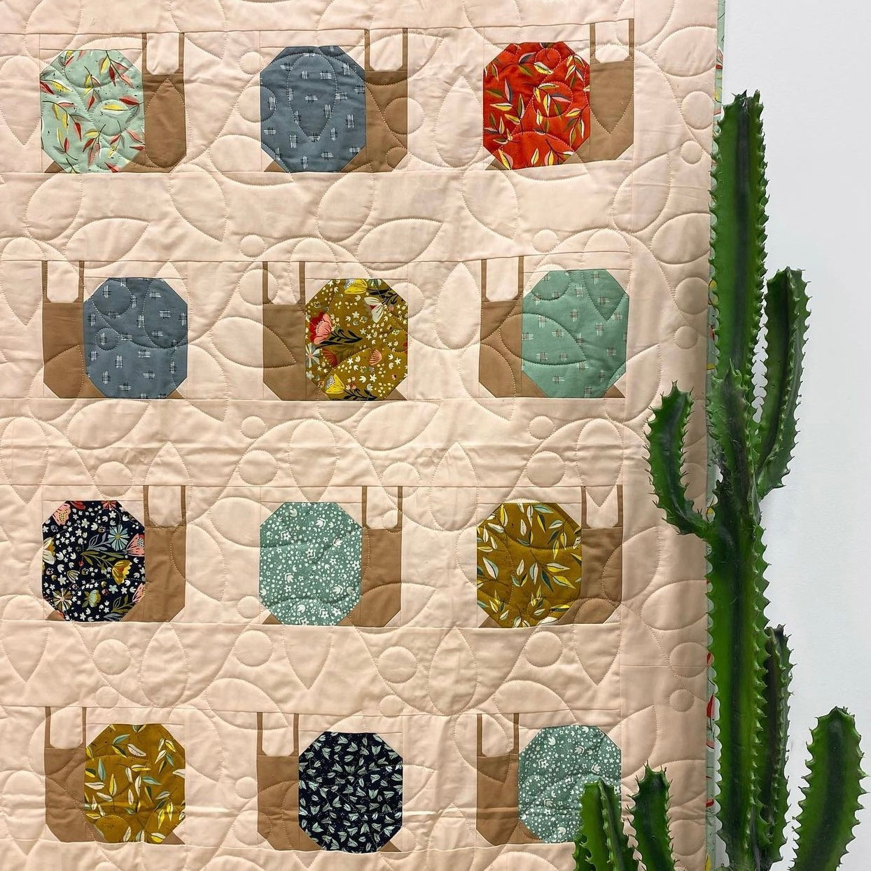 Handmade Quilt - Garden Snails