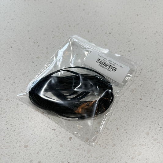 Flat Elastic 1/8in Black - 5m