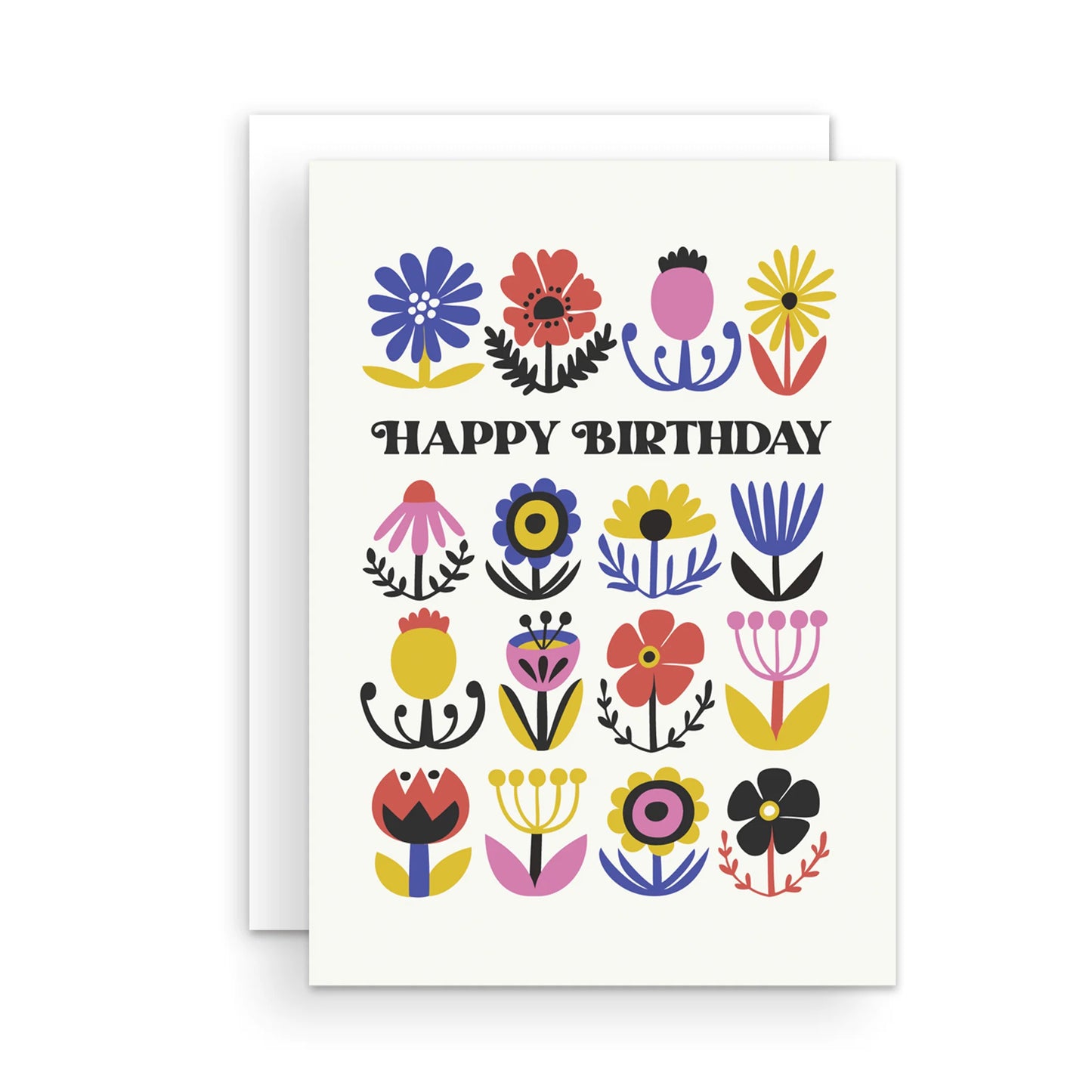 Greeting Card | Happy Birthday Maximalist Floral