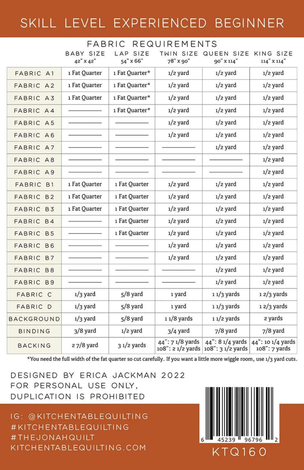 Kitchen Table Quilting | The Jonah Quilt