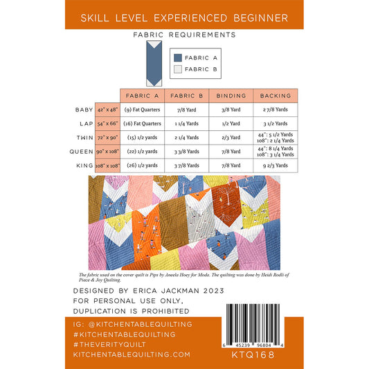 Kitchen Table Quilting - The Verity Quilt