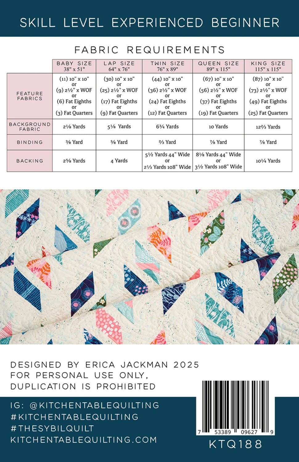 Kitchen Table Quilting | The Sybil Quilt