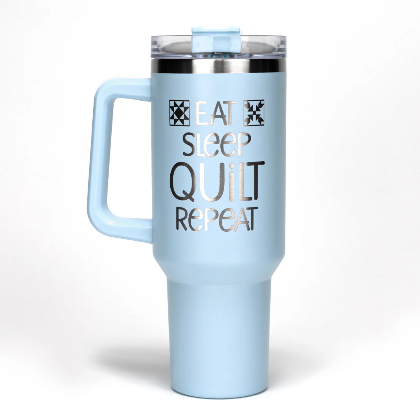 Eat Sleep Quilt Repeat Tumbler