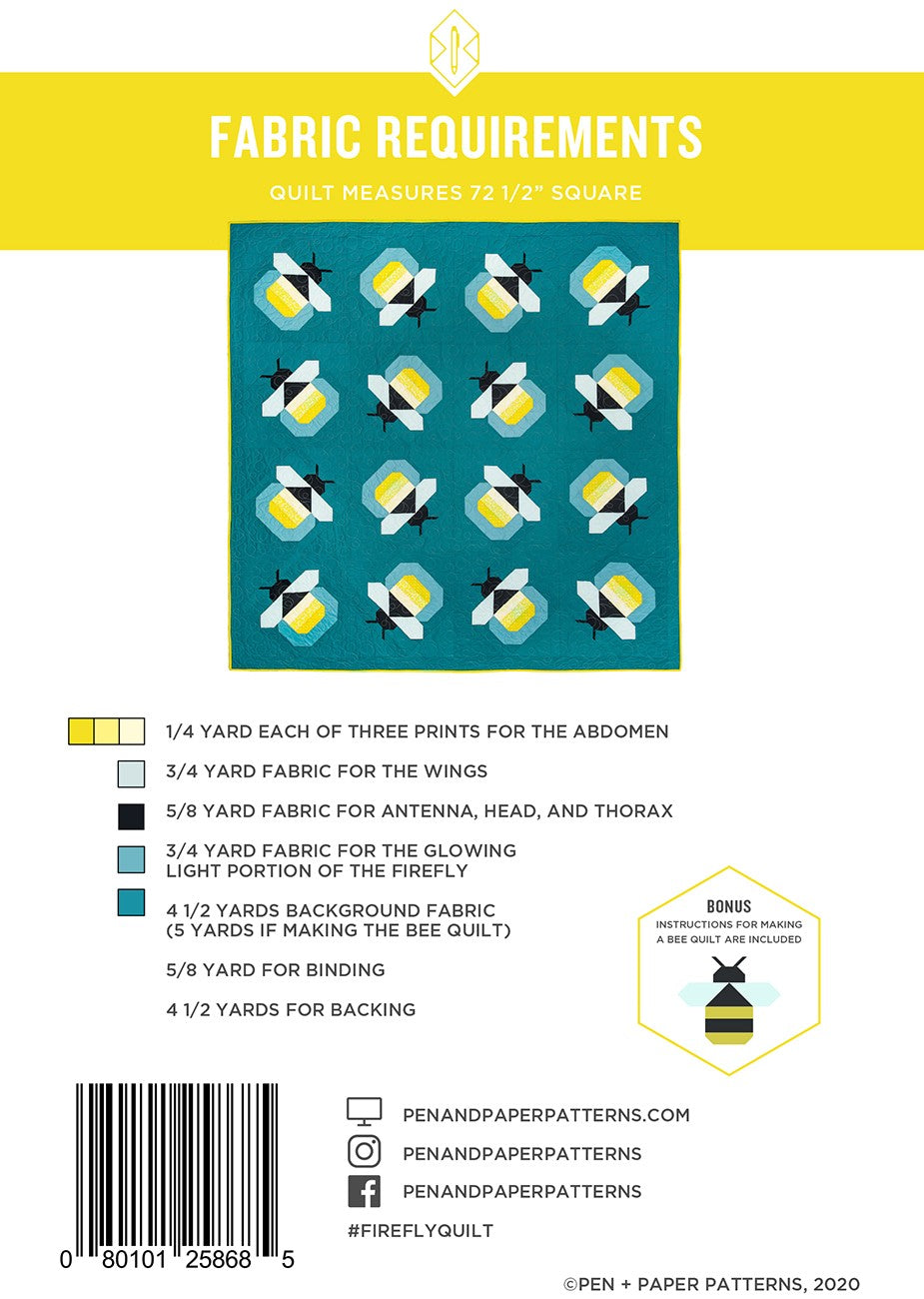 Pen & Paper Patterns | Firefly Quilt