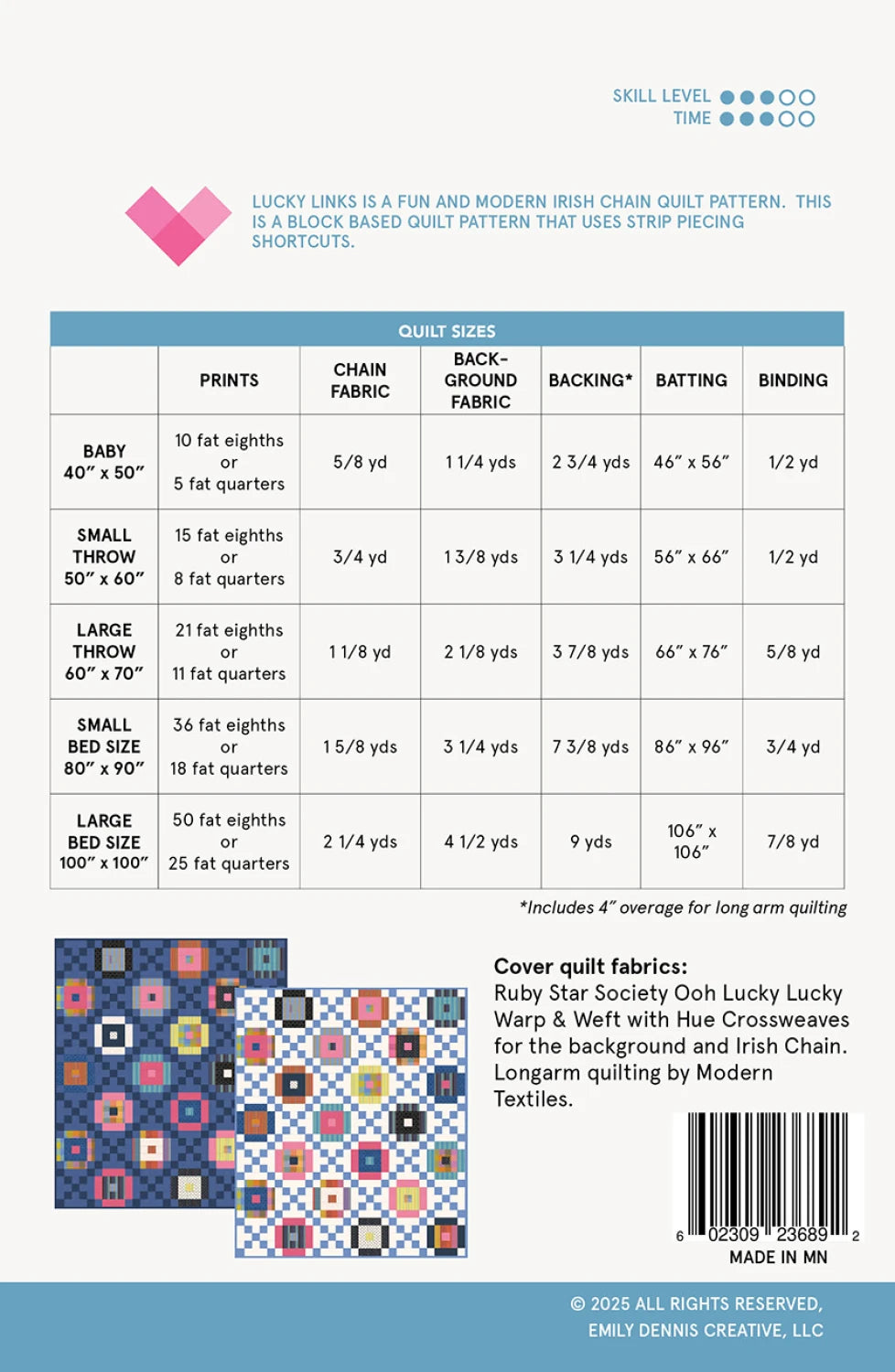 Quilty Love | Lucky Links Irish Chain