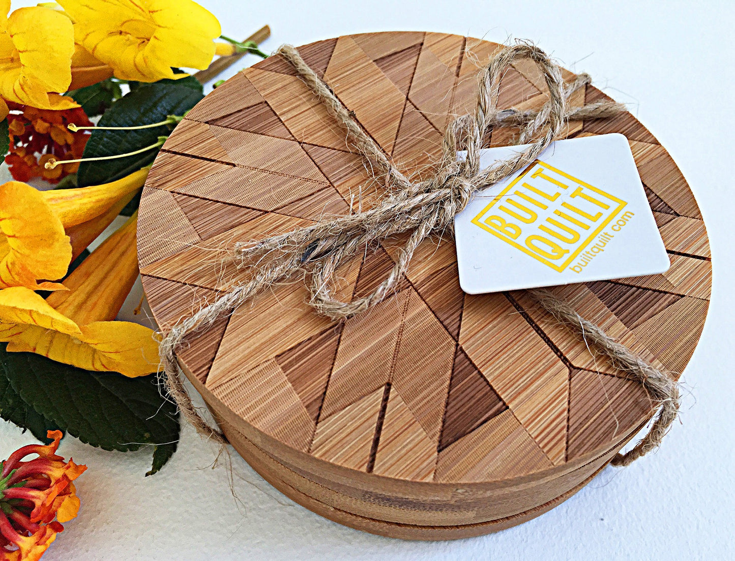 Bamboo Coasters | Ruby Roads - Round