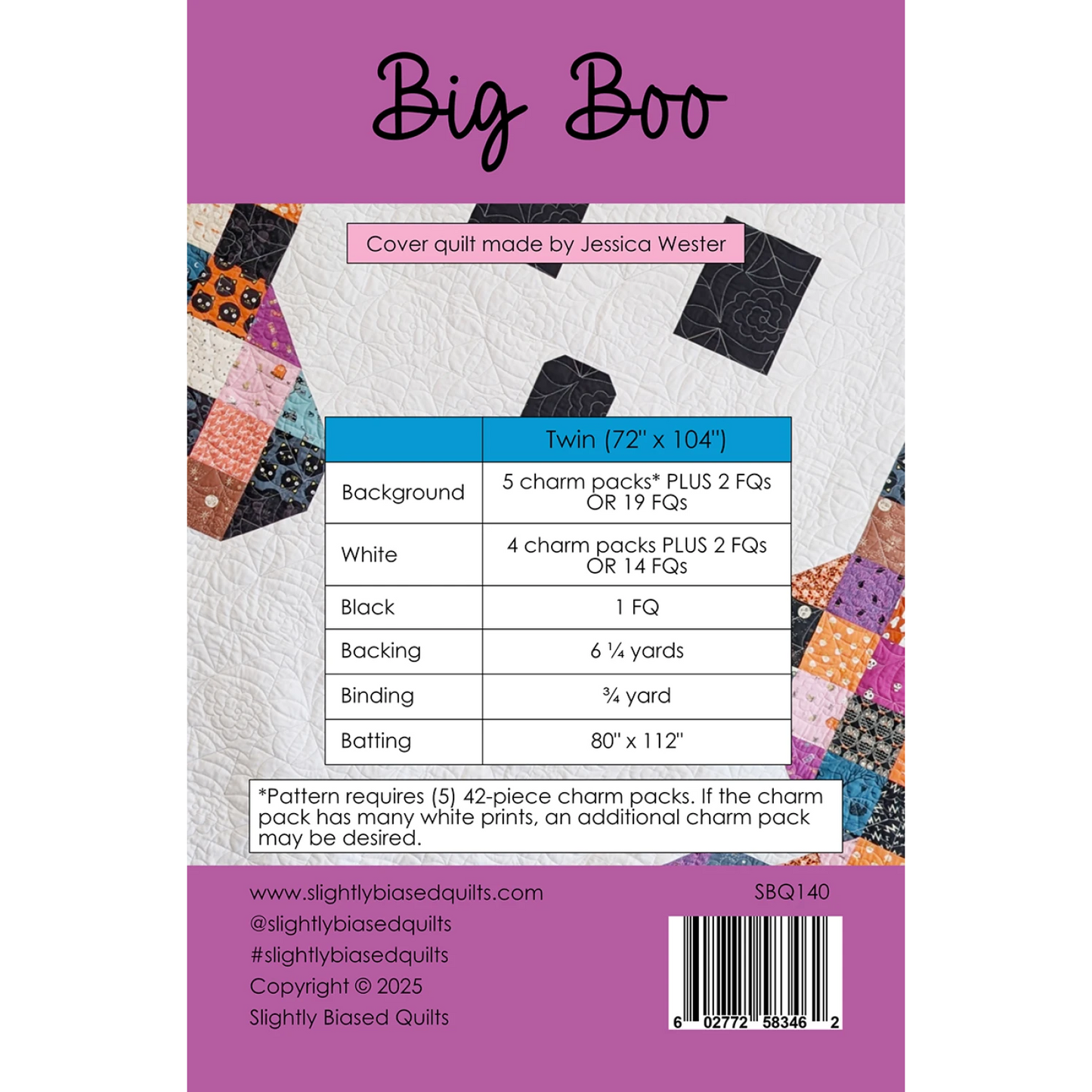 Slightly Biased Quilts | Big Boo