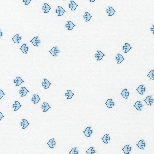 Cozy Cotton Flannel | Over the Moon Blue Jay