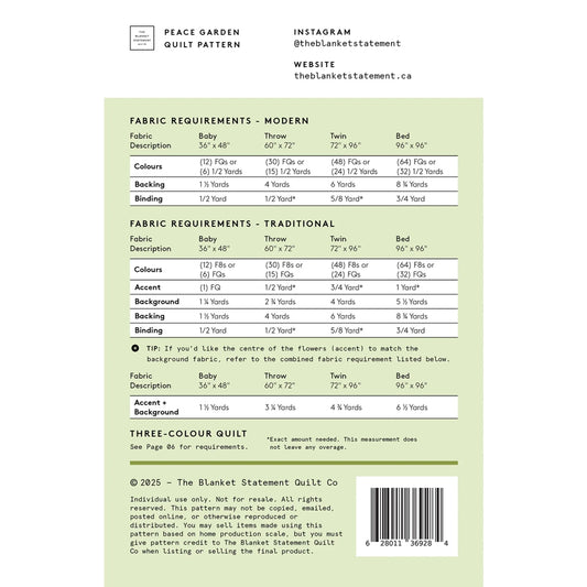 The Blanket Statement | Peace Garden