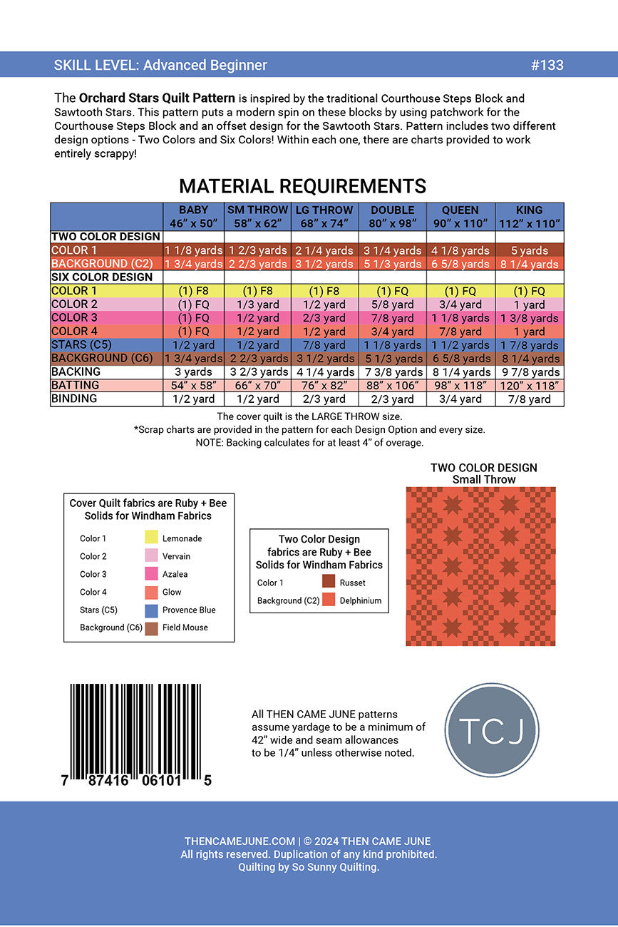 Then Came June | Orchard Stars Quilt