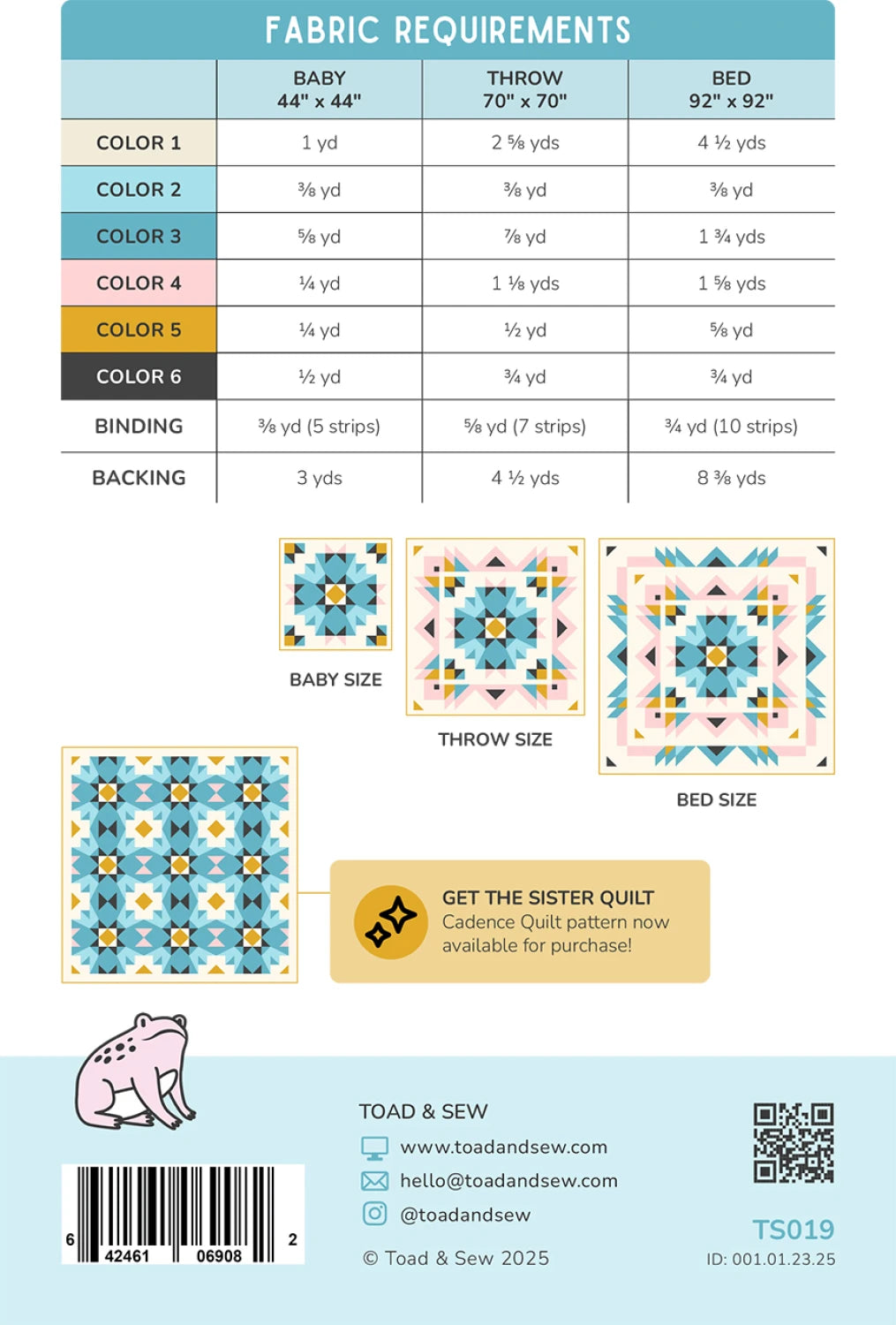 Toad & Sew | Aria
