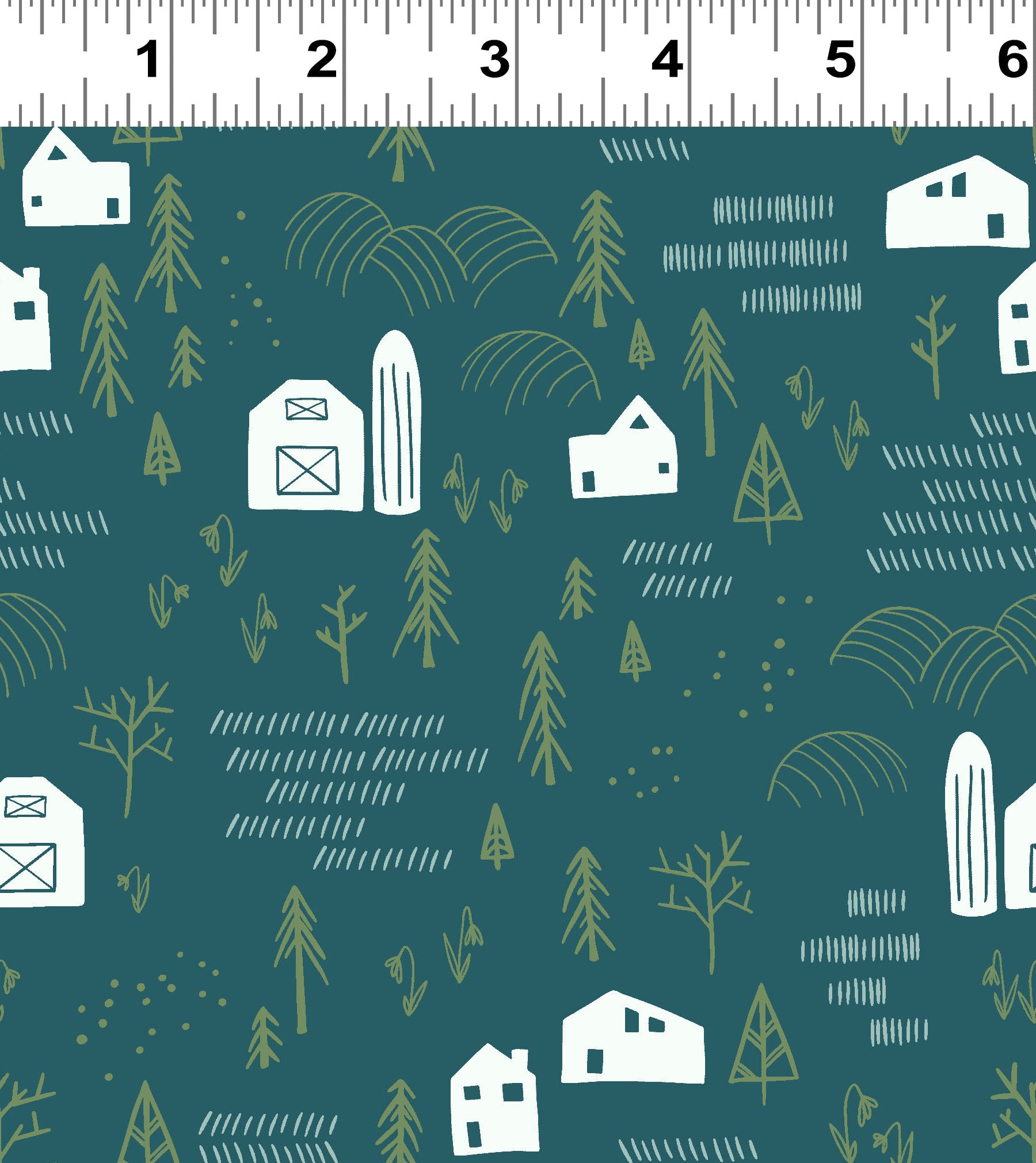 Raised Upstate Dark Teal Tiny Stitch Quilt Shop Inc.