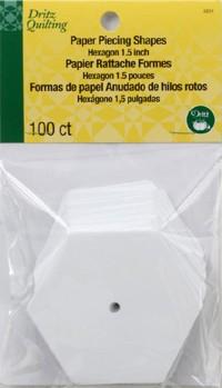 Dritz Paper Piecing Hexagon | Size 1.5" - 100ct.