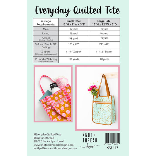 Knot + Thread Design | Everyday Quilted Tote