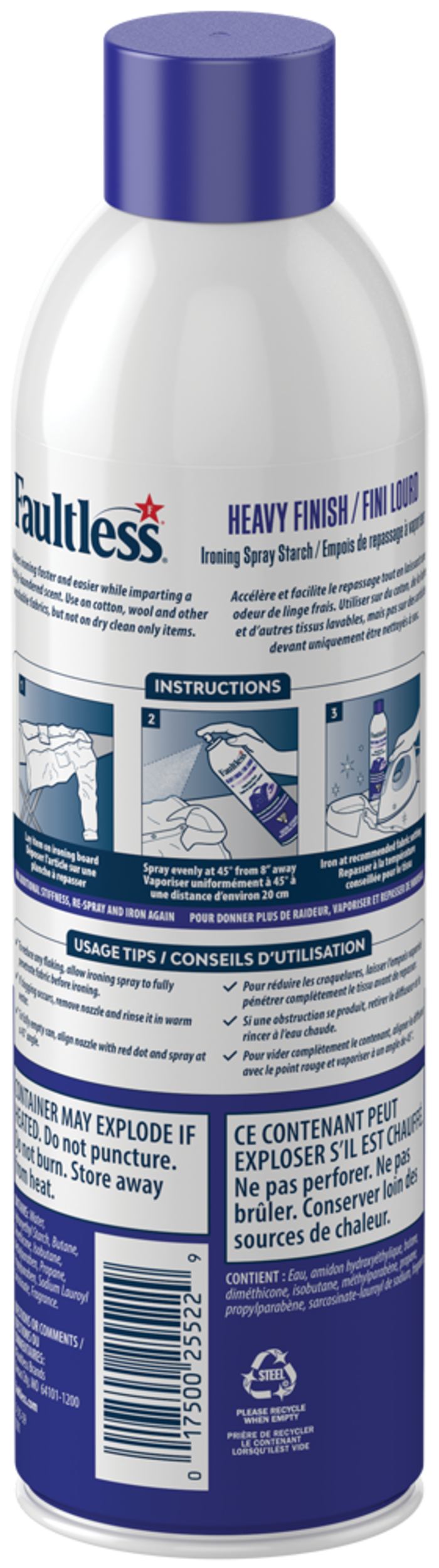 Faultless Heavy Finish Ironing Spray Starch