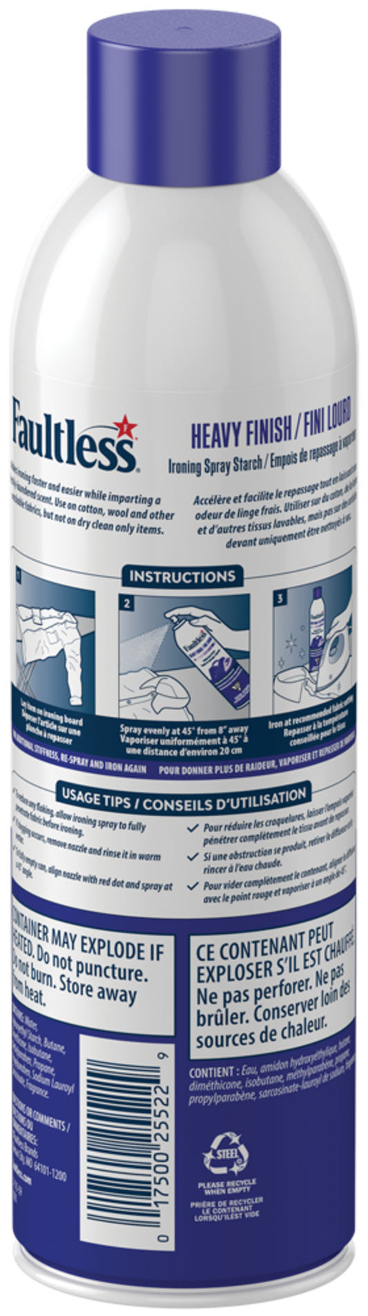 Faultless Heavy Finish Ironing Spray Starch
