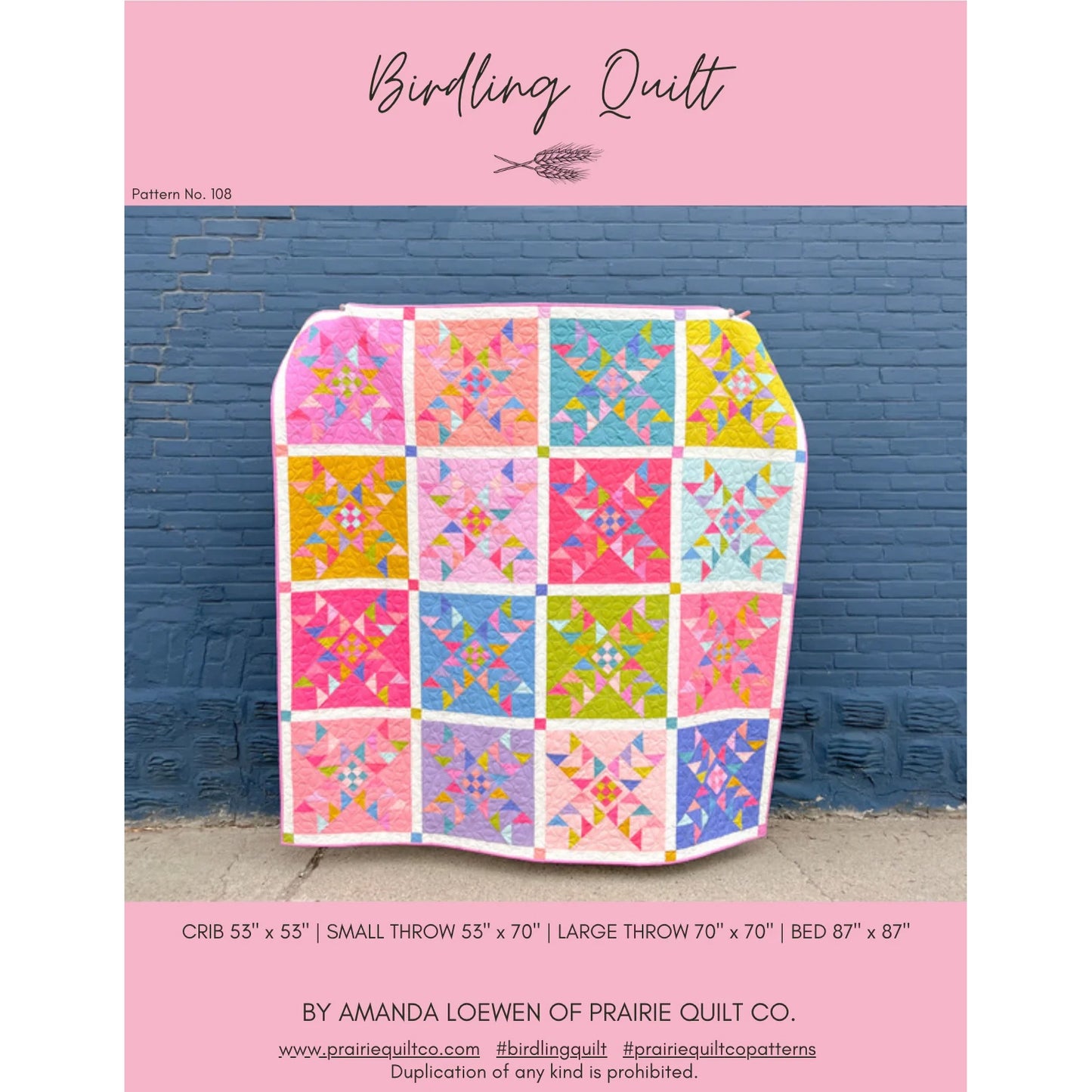 Prairie Quilt Co | Birdling Quilt