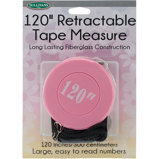 120" Retractable Tape Measure | Pink