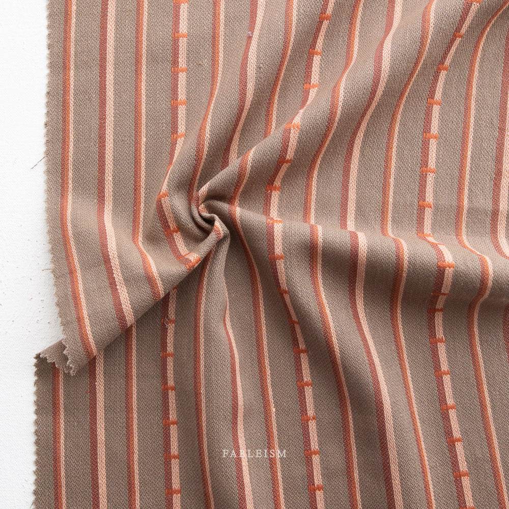 Monarch Grove Wovens | Ladder Stripe - Mushroom