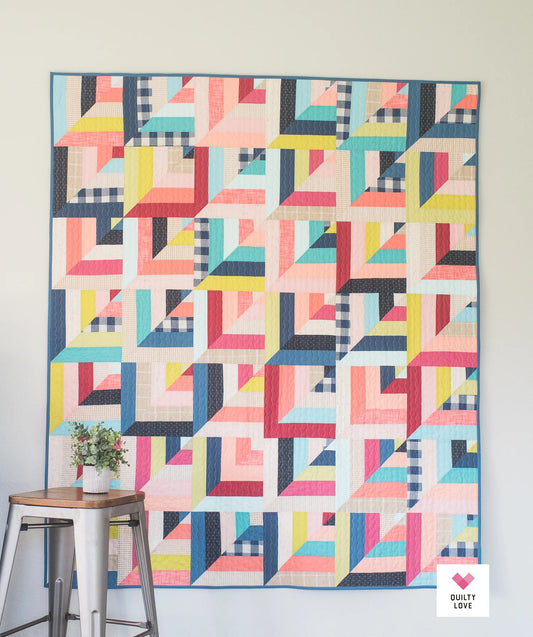 Quilty Love | Lucky Log Cabins Quilt Pattern