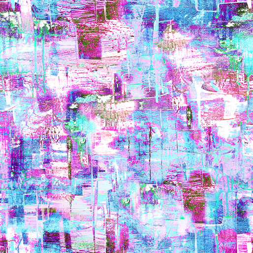 Ripples 108" | Multi Pink Aqua