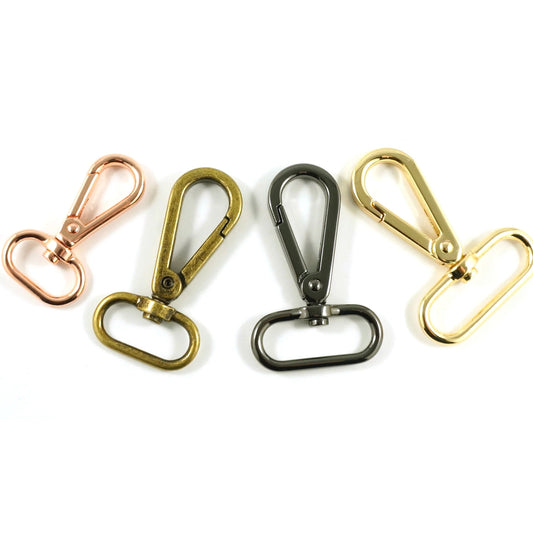 1½" Swivel Snap Hooks | Flat Hook Profile in Various Colours