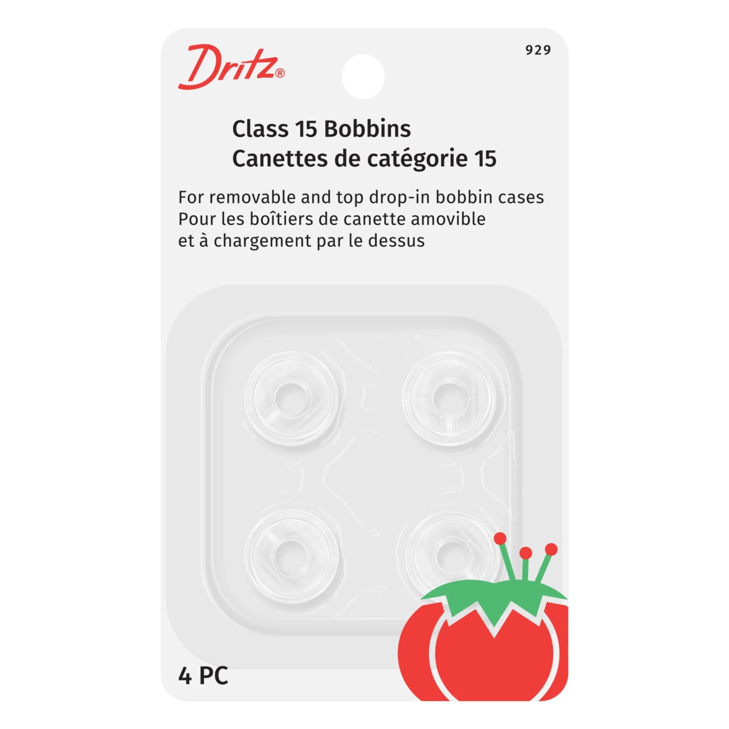 Dritz Bobbins Plastic Class 15 4ct
