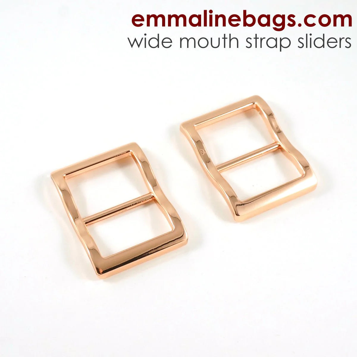 Wide Mouth 1½" Strap Sliders | Various Colours