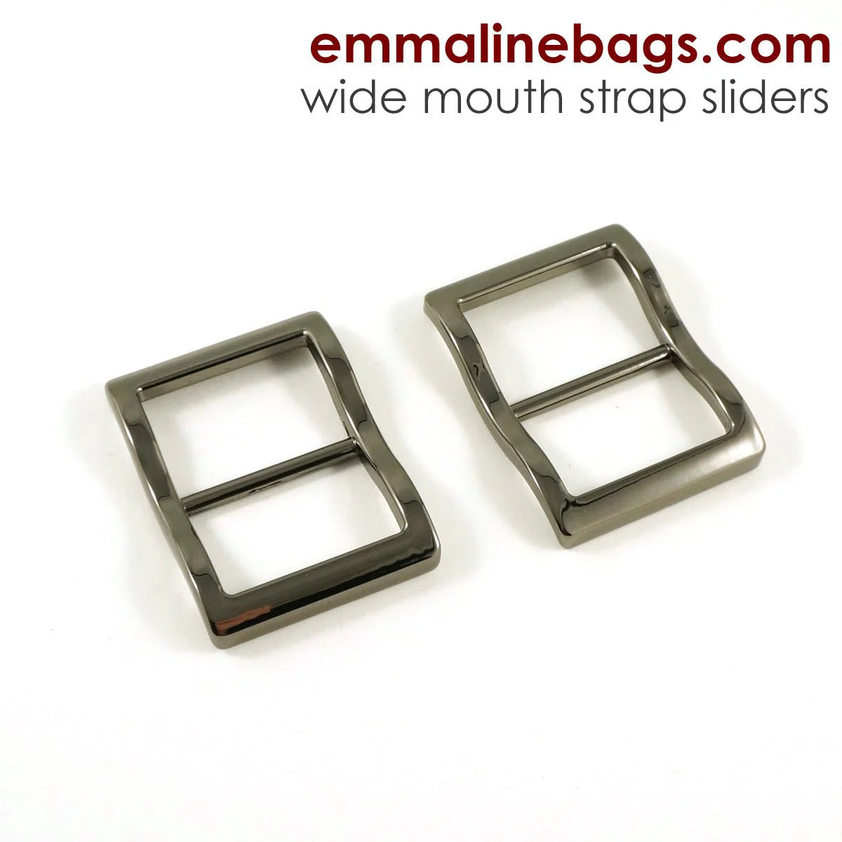 Wide Mouth 1½" Strap Sliders | Various Colours