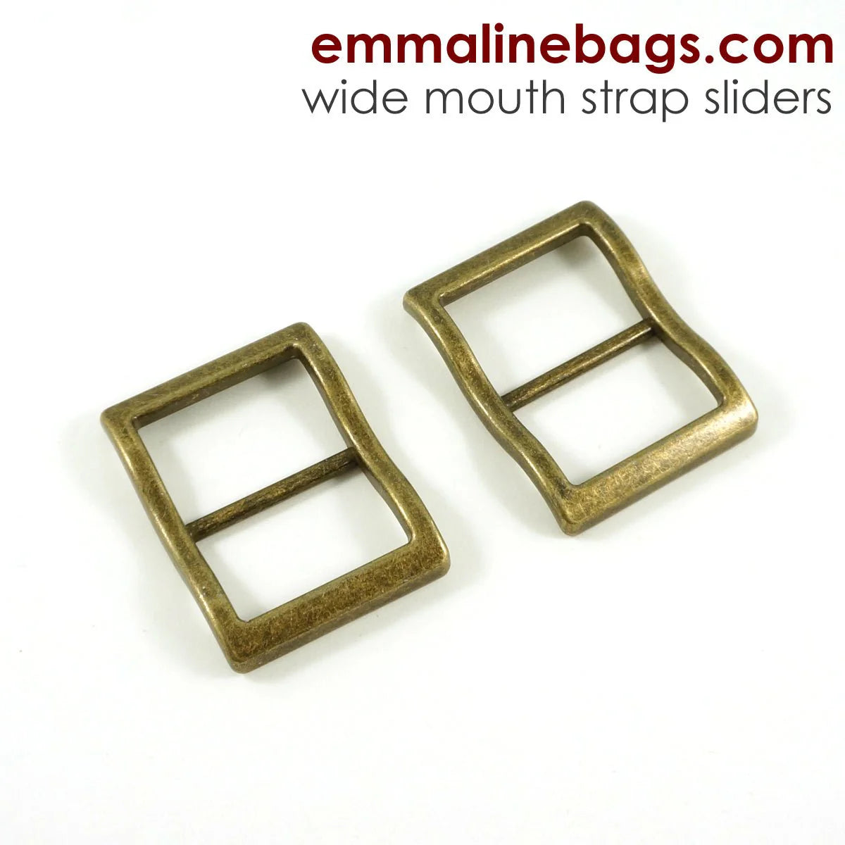 Wide Mouth 1½" Strap Sliders | Various Colours