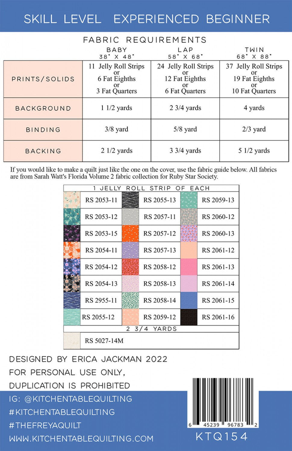 Kitchen Table Quilting - The Freya Quilt Pattern