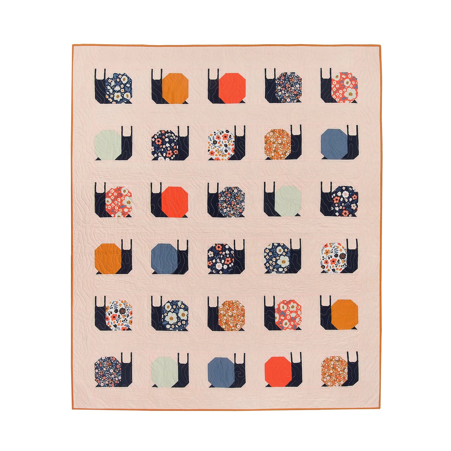 Pen & Paper Patterns | Garden Snails Quilt