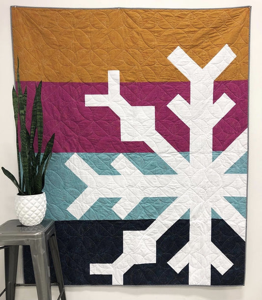 Handmade Quilt - Modern Snowflake