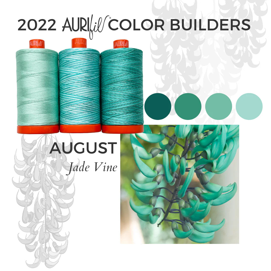 Aurifil | Jade Vine Colour Builder 3pc